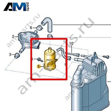 Фильтр для диагностического насоса VAG 1C0906621AКупить фильтр для диагностического насоса 1C0906621A для Фольксваген/Ауди/Шкода- выгодные цены