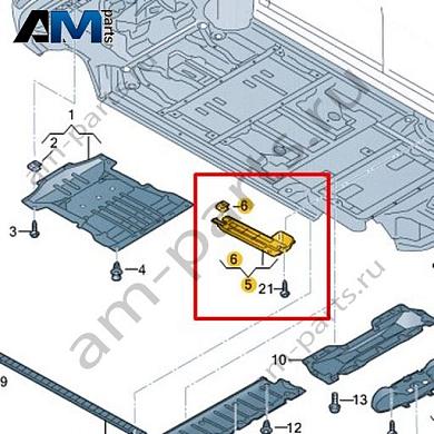 Облицовка днища Volkswagen id3 2020-2024 1EA825206Купить облицовку днища 1EA825206 для Фольксваген id3 2020-2024- спец. Цена