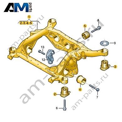 Подрамник Volkswagen id-Buzz 2023-2024 1N3505235QКупить подрамник 1N3505235Q для Фольксваген id-Buzz 2023-2024 на выгодных условиях