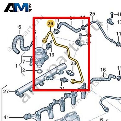 Топливопровод VAG 07L127501BJКупить топливопровод 07L127501BJ на Фольксваген/Ауди/Шкоду по минимальной цене