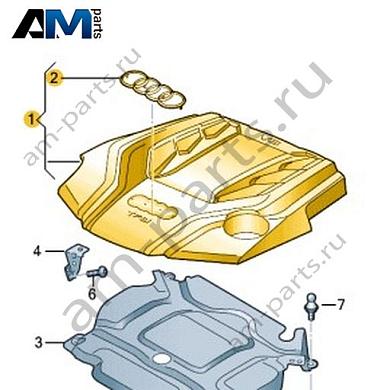 Задний кожух впускного коллектора VAG 06M103925AAКупить задний кожух впускного коллектора 06M103925AA Фольксваген/Ауди/Шкода- акция