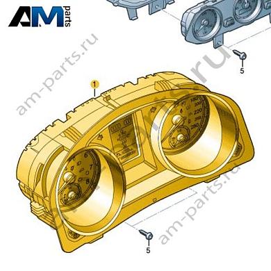 Комбинация приборов Volkswagen Scirocco 2015-2018 1K8920975FКупить комбинацию приборов 1K8920975F для Фольксваген Сирокко 2015-2018- минимальная цена