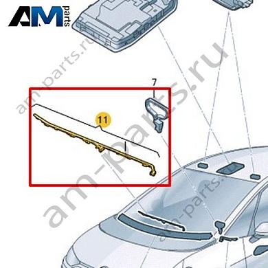 Светодиодный модуль со световодом Volkswagen id3 2020-2024 10C947096EКупить светодиодный модуль со световодом 10C947096E для Фольксваген id3 2020-2024- спец. Цена