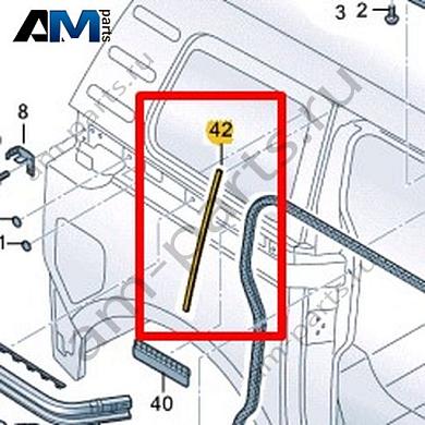 Уплотнитель Volkswagen id-Buzz 2023-2024 1T3868471Купить уплотнитель 1T3868471 на Фольксваген id-Buzz 2023-2024 на выгодных условиях