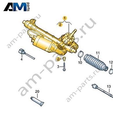 Рулевой механизм VAG 1EB423057MКупить рулевой механизм 1EB423057M Фольксваген/Ауди/Шкода- минимальная цена