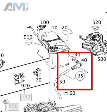 Датчик АКБ минусовой A0009052702 Mercedes GLK X204