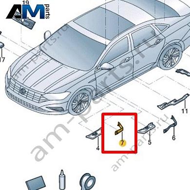 Защитный экран Volkswagen Jetta VII 2020-2024 17A864565Купить защитный экран 17A864565 Фольксваген Джетта VII 2020-2024- минимальная цена