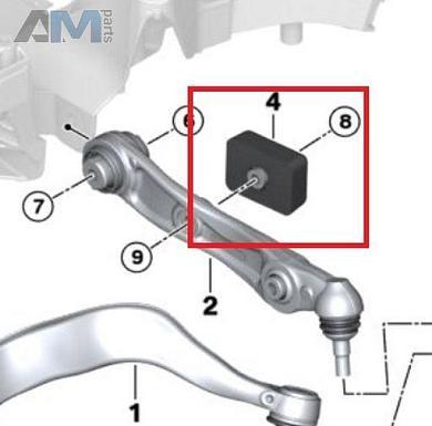 Демпфер поперечного рычага 31106884584 на BMW X7 (G07)