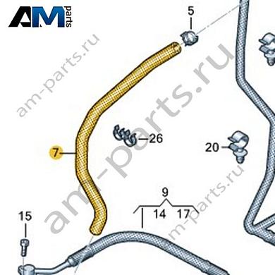 Заборный шланг Volkswagen AMAROK 2013-2016 2H0422889DКупить заборный шланг 2H0422889D Фольксваген Амараок 2013-2016- гарантия наличия