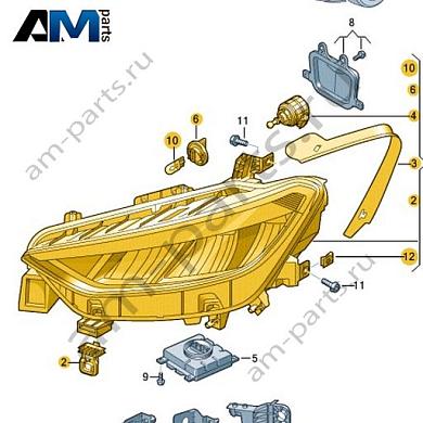 Светодиодная фара правая Volkswagen id3 2020-2024 10C941030Купить светодиодную фару правую 10C941030 на Фольксваген id3 2020-2024- спец. Цена