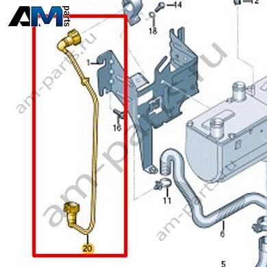 Топливопровод Volkswagen Crafter 2012-2016 2E0819887GКупить топливопровод 2E0819887G Фольксваген Крафтер 2012-2016- гарантия наличия