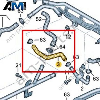 Шланг системы охлаждения Volkswagen AMAROK 2017-2022 2H3121157Купить шланг системы охлаждения 2H3121157 Фольксваген Амараок 2017-2022 на выгодных условиях