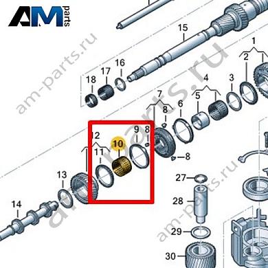Сепаратор игольчатого подшипника VAG 0CK311929Купить сепаратор игольчатого подшипника 0CK311929 для Фольксваген/Ауди/Шкода- минимальная цена