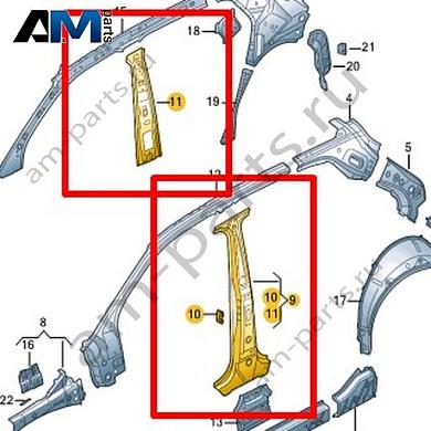 Внутренняя часть стойки В Volkswagen T-Roc Cross 2019-2024 2GM809219AКупить внутреннюю часть стойки В 2GM809219A Фольксваген Т-рок Кросс 2019-2024- выгодные цены