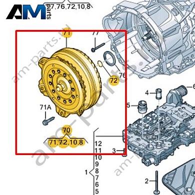 Гидротрансформатор VAG 0CM323571BКупить гидротрансформатор 0CM323571B Фольксваген/Ауди/Шкода- акция