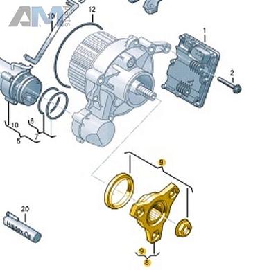 Ремкомплект для фланца привода VAG 02D598289CКупить ремкомплект для фланца привода 02D598289C на Фольксваген/Ауди/Шкоду- бесплатная доставка