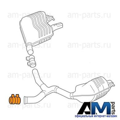 Хомут глушителя сзади A0009953033 Mercedes GLC Coupe C253