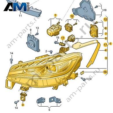Светодиодная фара с матричным модулем левая Volkswagen id4/id5 2021-2024 11A941077Купить светодиодную фару с матричным модулем левую 11A941077 на Фольксваген id4/id5 2021-2024- выгодные цены