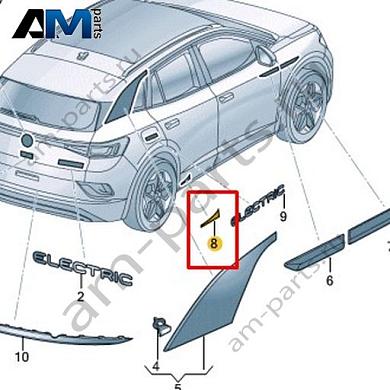 Защитная пленка (самоклеящ.) Volkswagen id4/id5 2021-2024 11A821713Купить защитную пленку (самоклеящ.) 11A821713 для Фольксваген id4/id5 2021-2024- минимальная цена