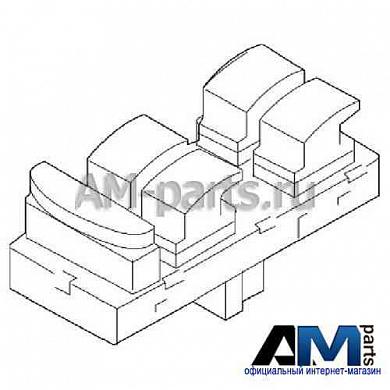 Блок кнопок стеклоподъемника водительской двери на Passat B8 (Black) 5G0959857BWHS