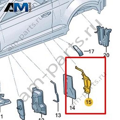Защитный экран Volkswagen T-Roc Cabrio 2020-2024 2GC864653Купить защитный экран 2GC864653 Фольксваген Т-рок Кабриолет 2020-2024- гарантия наличия