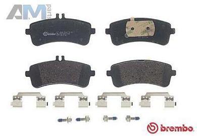 Задние тормозные колодки (P50132) BREMBO на Mercedes E-Class W213 E400d/E400/E450/E43 AMG