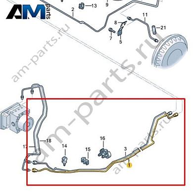 Тормозная трубка от переднего к заднему соединителю Volkswagen id-Buzz 2023-2024 1N3614741CКупить тормозную трубку от переднего к заднему соединителю 1N3614741C на Фольксваген id-Buzz 2023-2024- акция