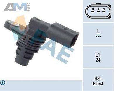 Датчик положения распредвала (79142) FAE для Volkswagen Passat B7 (2010-2016)