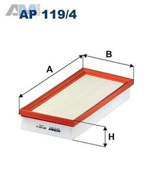 Воздушный фильтр (AP119/4) Filtron для Mercedes GLE-Coupe 2015-2019 (C292) GLE-Coupe 500