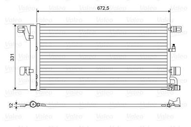 Радиатор кондиционера VALEO (822596) Audi A6 (C8) 2018-2025 2.0TFSI