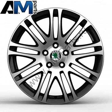 Литой диск колеса 7.5JX18 ET46 Шкода Суперб 3T0071498CHY1