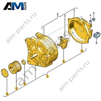 Генератор VAG 04C903025DКупить генератор 04C903025D для Фольксваген/Ауди/Шкода- минимальная цена