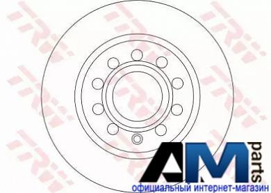 Задние тормозные диски 253х10 Фольксваген Сирокко DF4276 TRW