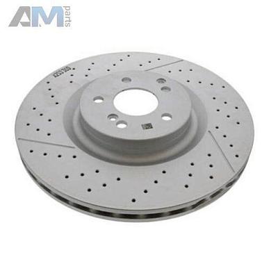 Задние перфорированные диски A2534230000 на Mercedes GLC X253 AMG63