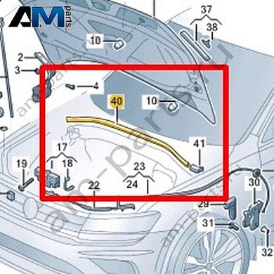 Уплотнитель капота сзади Volkswagen Taos 2021-2023 2GL823723AКупить уплотнитель капота сзади 2GL823723A для Фольксваген Таос 2021-2023- выгодные цены