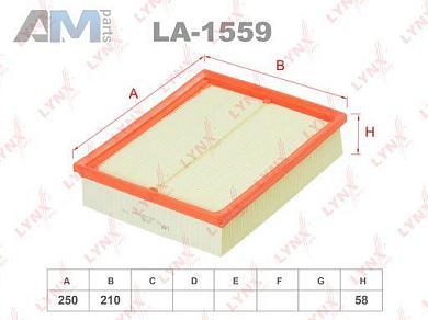 Воздушный фильтр LYNX для Passat B5 1997-2005 2.3 V5 (170 л.с.) AZX LA-1559