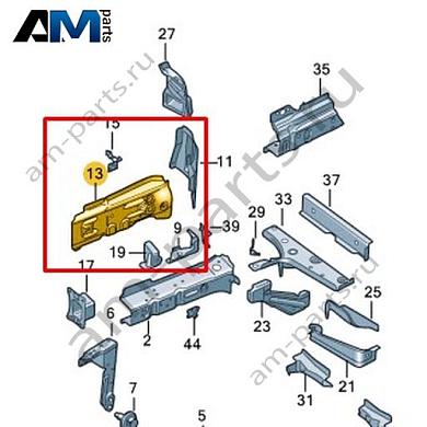 Накладка для лонжерона Volkswagen id3 2020-2024 1EA804148Купить накладку для лонжерона 1EA804148 Фольксваген id3 2020-2024 по минимальной цене