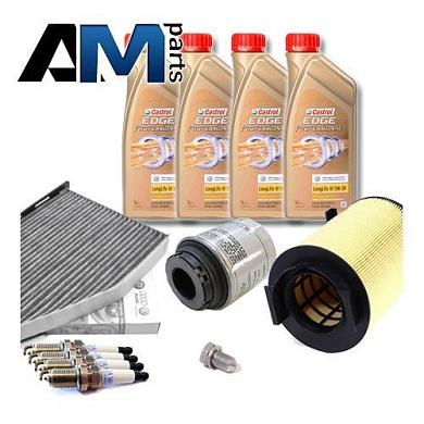 Комплект неоригинальных фильтров и моторное масло LL3 5W30 504/507 для ТО-2 Volkswagen Caddy 1.2 TFSI 86/105 л.с.