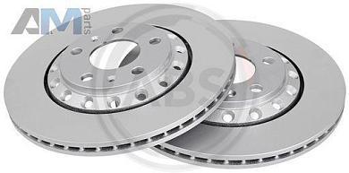 Задние тормозные диски ABS 17607 для Audi A8 (D3) 2002-2010