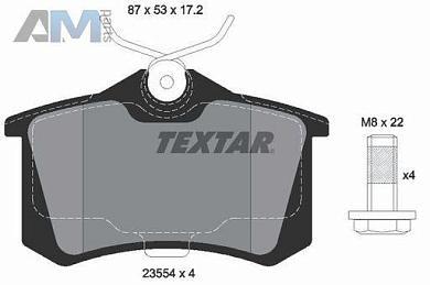 Тормозные колодки 2355402 (TEXTAR) для автомобилей VAG аналог 1J0698451KОформить заказ на тормозные колодки 2355402 производства TEXTAR для Фольксваген/Ауди/Шкода на выгодных условиях