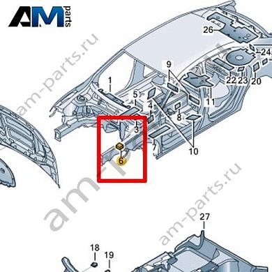 Защитный экран Volkswagen Jetta VII 2020-2024 17A864725Купить защитный экран 17A864725 на Фольксваген Джетта VII 2020-2024 на выгодных условиях