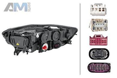 Адаптивная фара левая (1ZT011150311) HELLA для Audi A6 (С7) 2011-2018