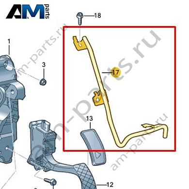 Элемент каркаса безопасности VAG 1N4723913BКупить элемент каркаса безопасности 1N4723913B на Фольксваген/Ауди/Шкоду- спец. Цена