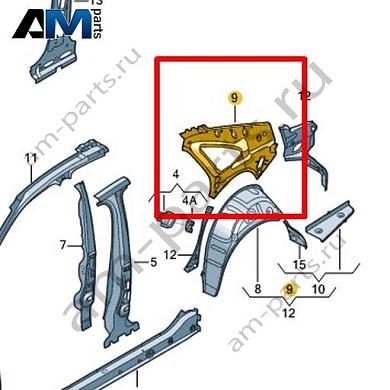 Боковина (внутренняя часть) Volkswagen Jetta VII 2020-2024 17A809405AКупить боковину (внутреннюю часть) 17A809405A на Фольксваген Джетта VII 2020-2024- бесплатная доставка