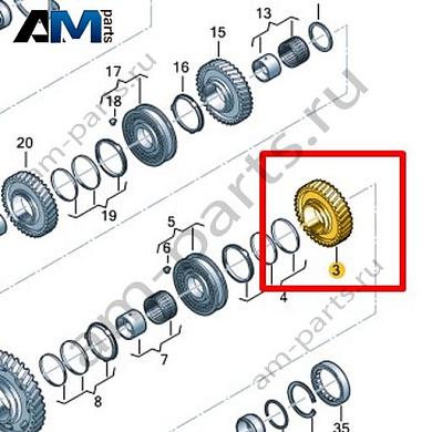 Шестерня VAG 0HL311129AКупить шестерню 0HL311129A на Фольксваген/Ауди/Шкоду- бесплатная доставка