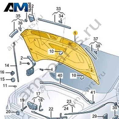 Капот Volkswagen Taos 2021-2023 2GL823031AКупить капот 2GL823031A Фольксваген Таос 2021-2023- гарантия наличия