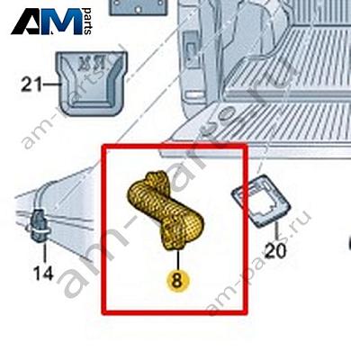 Кабельная втулка Volkswagen AMAROK 2013-2016 2H1201180Купить кабельную втулку 2H1201180 для Фольксваген Амараок 2013-2016- выгодные цены
