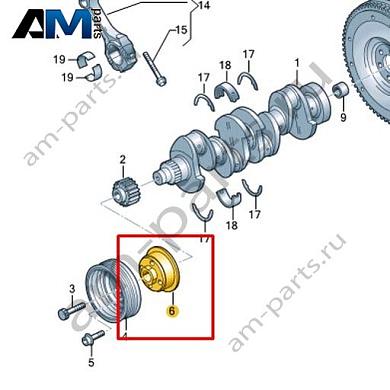 Ступица VAG 04L105215AКупить ступицу 04L105215A на Фольксваген/Ауди/Шкоду- акция