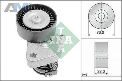 Натяжитель ремня генератора (INA) 534008130 для Mb C-klasse 2006-2015 III (W204) C 200 COMPRESSOR (184 л.с.)