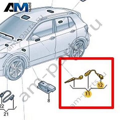 Светодиодный фонарь (слева) Volkswagen T-Roc Cross 2019-2024 2GM919415AКупить светодиодный фонарь (слева) 2GM919415A Фольксваген Т-рок Кросс 2019-2024- акция